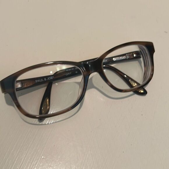 Paul & Joe Tortoise Shell Pattern Eyeglass Frames Brown Oval Everyday Academia - Picture 12 of 14